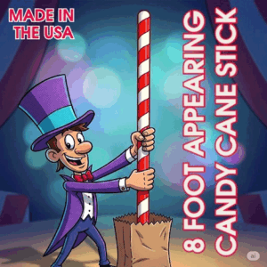 Appearing Candy Cane Red & White - 8 Foot by Big Guys Magic